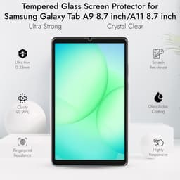 [Ảnh Thật] Kính CL MTB Samsung TAB A9 / Tab A11 8.7" 2025 Cường Lực Mài Cạnh 2.5D-9H-0.26mm 3