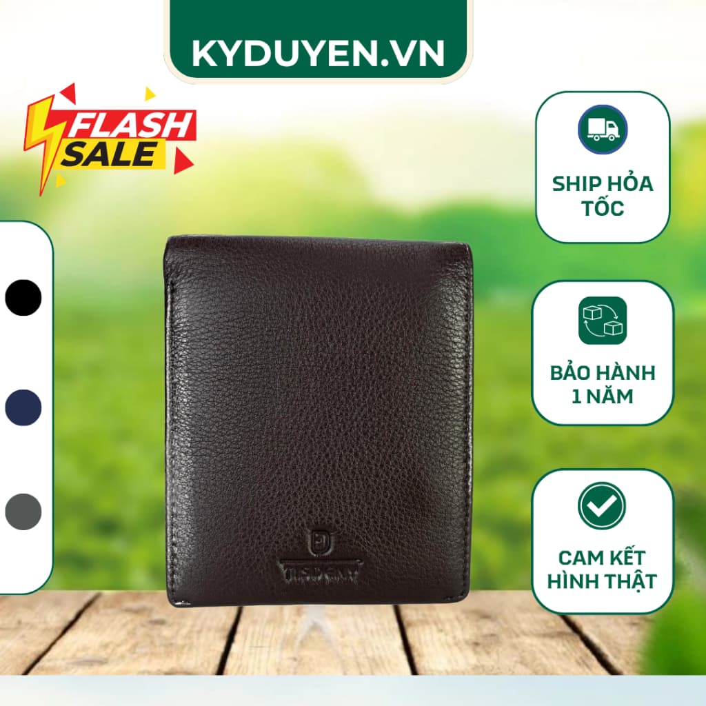 VÍ Da Nam Sang trọng da thật bền đẹp , ko bong chóc - Kỳ Duyên