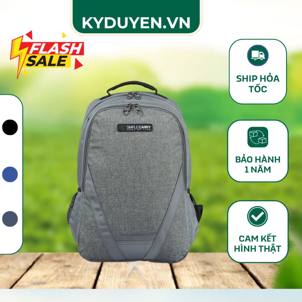 BALO LAP TOP CHÍNH HÃNG SIMPLE CARRY B2B02 SIÊU NHẸ PHÙ HỢP HỌC SINH,CÔNG SỞ, DU LỊCH(bảo hành chính hãng 10 năm