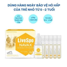 [ Chính Hãng ]Livespo Navax Hộp Vàng 5 Ống Dự Phòng Giúp Giảm Nguy Cơ Viêm Đường Tai, Mũi, Họng 2