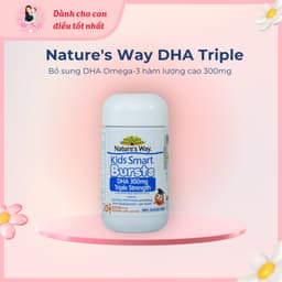 Viên Uống Nature's Way DHA Triple cho bé hàm lượng cao 300mg 50 Viên - Mẹ Rofi 2