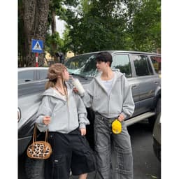 Áo khoác hoodie zip nam nữ tổng hợp thêu nổi Teezo studio, TrueLove nỉ bông, có túi trong, form dáng boxy unisex 6