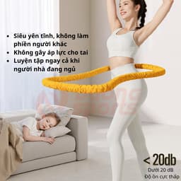 Vòng Lắc Eo Lò Xo Bọc Vải Mềm DƯƠNGSPORT Tập Thể Dục, Tập Gym, Tập Yoga Tại Nhà 1,5kg 2kg 2,5kg 7