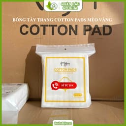 QD02 Bông Tẩy Trang HATSU 222M Cotton Pads 3 lớp dày dặn mẫu mới (Cam Nhạt) 5