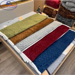 Thảm trải giường viền lông cừu cao cấp 6