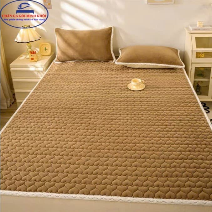 Thảm trải giường viền lông cừu cao cấp