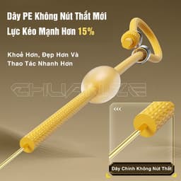 Trục Câu Đài Chuanze S Fast Lock Bộ Dây Trục Câu Cá Buộc Sẵn Dây PE Không Nút Thắt Tăng Lực Kéo 15% 4