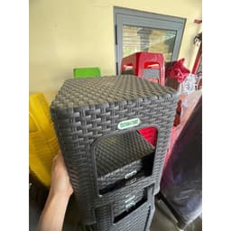 Ghế Đan Mây Cao TADAHOME, Ghế Đẩu Nhựa Ghế Cafe Chịu Lực Tốt Nhiều Màu Sắc - DOMUS 9