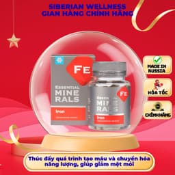 Thực phẩm Siberian Wellness Iron sắt, Hỗ trợ tạo máu, giúp chuyển hóa năng lượng, Hộp 60 viên 1