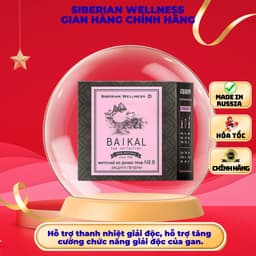 Trà thảo mộc Siberian Wellness Baikal tea N6, hỗ trợ chức năng gan khỏe mạnh, Hộp 30 gói 1