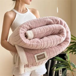 Chăn tuyết nhung vân nổi lông thỏ mềm mịn size 2mx2m3 nặng 1.6kg , chăn nỉ lông thỏ mỏng nhẹ mẫu thời thượng 8