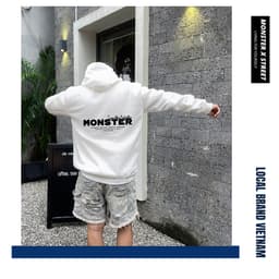 Áo hoodie Monster-Signature nam nữ form rộng thu đông nỉ bông Monster X Street Local Brand 7