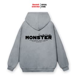 Áo hoodie Monster-Signature nam nữ form rộng thu đông nỉ bông Monster X Street Local Brand 5