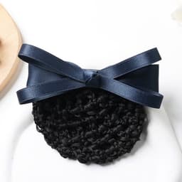 Kẹp tóc lưới nơ Dubochic 10cm búi tóc công sở đơn giản 1