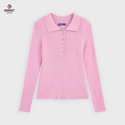 [ẨN] Áo Len Dài Tay Nữ Có Cổ GENVIET JEANS Dáng Ôm Vừa Màu Basic 9066 7