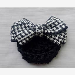 "Kẹp tóc nơ DUBOCHIC 10cm caro đơn giản, chuyên nghiệp cho phái đẹp" 3