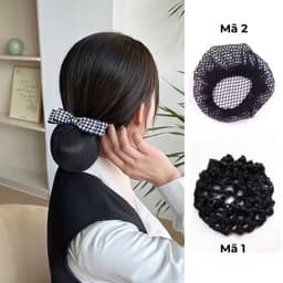 Kẹp búi lưới công sở Dubochic 10cm búi tóc đơn giản thanh lịch 1