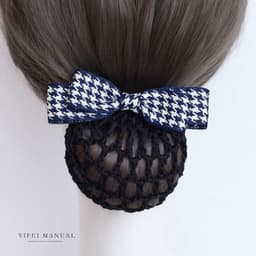 Kẹp búi lưới công sở Dubochic 10cm búi tóc đơn giản thanh lịch 2