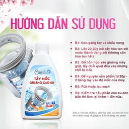 Bột Tẩy Gioăng Cao Su CAMILLA 100G Tẩy Lồng Máy Giặt  – Tẩy Mốc Đen, Khử Khuẩn, Sạch Như Mới 6