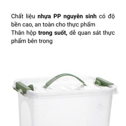 Thùng Nhựa Có Quai Xách Việt Nhật 6626, Thùng Đựng Đồ Có Nắp, Đựng Quần Áo Đồ Chơi Thực Phẩm - DOMUS 2