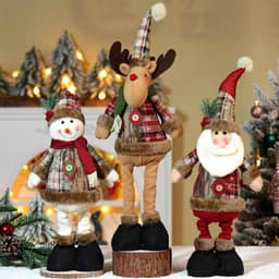 Gấu noel,gấu bông trang trí Giáng sinh hình ông già Noel, người tuyết, tuần lộc cho không gian rực rỡ nhà Miu Gấu Xinh 2
