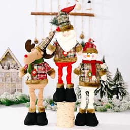 Gấu noel,gấu bông trang trí Giáng sinh hình ông già Noel, người tuyết, tuần lộc cho không gian rực rỡ nhà Miu Gấu Xinh 3