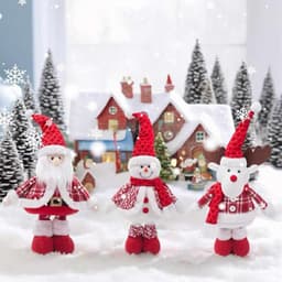 Gấu noel,gấu bông trang trí Giáng sinh hình ông già Noel, người tuyết, tuần lộc cho không gian rực rỡ nhà Miu Gấu Xinh 1