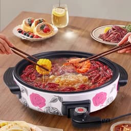 Bếp nướng điện không khói mặt phủ đá hoa cương chống dính đa năng xào nấu công suất lớn bảo hành 12T vỏ xấu ạ 9