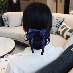 Kẹp búi lưới nơ nhiều mẫu Dubochic 10cm búi lưới công sở cao cấp 2