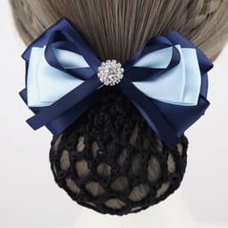 Kẹp búi lưới nơ nhiều mẫu Dubochic 10cm búi lưới công sở cao cấp 1