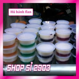 [ Combo 2 lốc =100 cái] Hũ bánh Flan - hũ Caramen 2