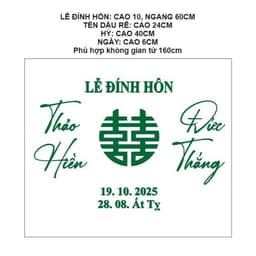 TA 123 - BỘ CHỮ ALU SƠN MÀU DÁN MÀNH TRE, DÁN TƯỜNG/ TRANG TRÍ GIA TIÊN/ TRANG TRÍ TIÊC CƯỚI - HỎI - ĐÍNH HÔN 7