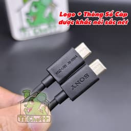 [Chính Hãng] Cáp Sony XQZ- UB1 C-C Sạc Siêu Nhanh 2 Đầu Type-C ZIN Bóc Máy 5
