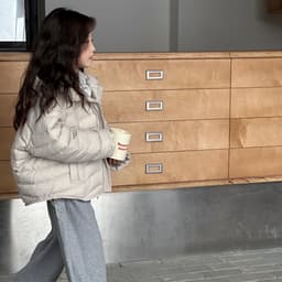 Áo Phao Trẻ Em Dáng Rộng Có Mũ Siêu Nhẹ – Áo Phao Nữ Bé Gái Mùa Đông Giữ Ấm, Chống Gió, Thời Trang Hàn Quốc 5