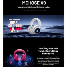 Tai nghe Mchose X9 cao cấp 3 modes chế độ Wired/Wireless/Bluetooth - Âm thanh 7.1 2