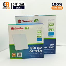 [ CHÍNH HÃNG ] Đèn LED ốp trần tròn và vuông tràn viền Rạng Đông LN12N 12W, 18W, 24W ánh sáng trắng 4
