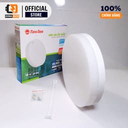 [ CHÍNH HÃNG ] Đèn LED ốp trần tròn và vuông tràn viền Rạng Đông LN12N 12W, 18W, 24W ánh sáng trắng 2
