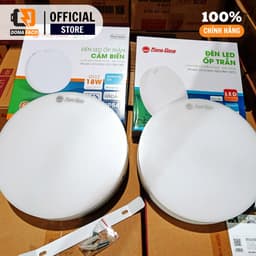 [ CHÍNH HÃNG ] Đèn LED ốp trần tròn và vuông tràn viền Rạng Đông LN12N 12W, 18W, 24W ánh sáng trắng 3
