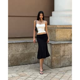 Lina Skirt - Chân váy thun midi đuôi cá cạp trễ Mythstudio 4