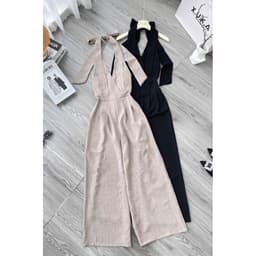 Jump cổ yếm suông ống rộng nữ cá tính Xukadress 9