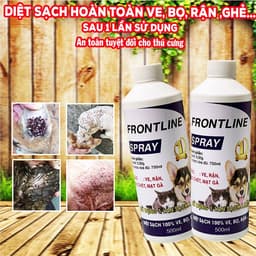 Xịt Ve Rận Bọ Chét Cho Chó Mèo Frontine Spray 500ml – Loại Bỏ  Ve Nhanh, An Toàn Thú Cưng 9