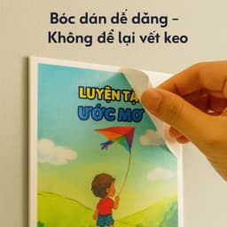 Bộ 6 Tranh Slogan Dán Tường Trang Trí Góc Học Tập, Lớp Học Cho Bé HX402 - Tranh Decor Phòng Ngủ, Bàn Học Cho Bé 5