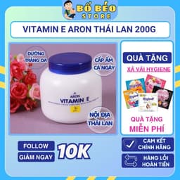 Kem dưỡng ẩm Vitamin E Aron Thái Lan giảm nứt nẻ hay đau rát trong mùa hanh khô 200g 1
