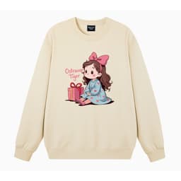 Áo Sweater nữ HappyTee - Mẫu Sweater cho nữ Cô bé Công chúa bên hộp quà dễ thương 1