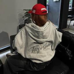 Áo khoác hoodie zip nam nữ tổng hợp thêu nổi Teezo studio, TrueLove nỉ bông, có túi trong, form dáng boxy unisex 2
