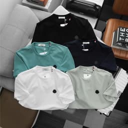 Áo thun nam cổ phối cờ pháp đơn giản form suông nhẹ vải cotton 4 chiều co giãn , áo phông nam bigsize trên 100kg -3 2