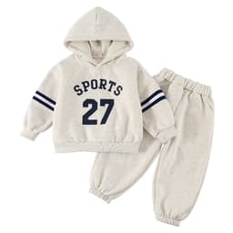 Bộ Thể Thao Trẻ Em Có Mũ Ấm Áp Mùa Đông, In Chữ SPORT 27, Chất Dày Dặn Cao Cấp từ Quảng Châu. 5
