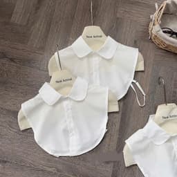 (HÀNG ĐẸP CÓ SẴN) Cổ áo giả sơ mi cổ nhọn, cổ sen phụ kiện phối áo len cadigan lịch sự Bun222 2
