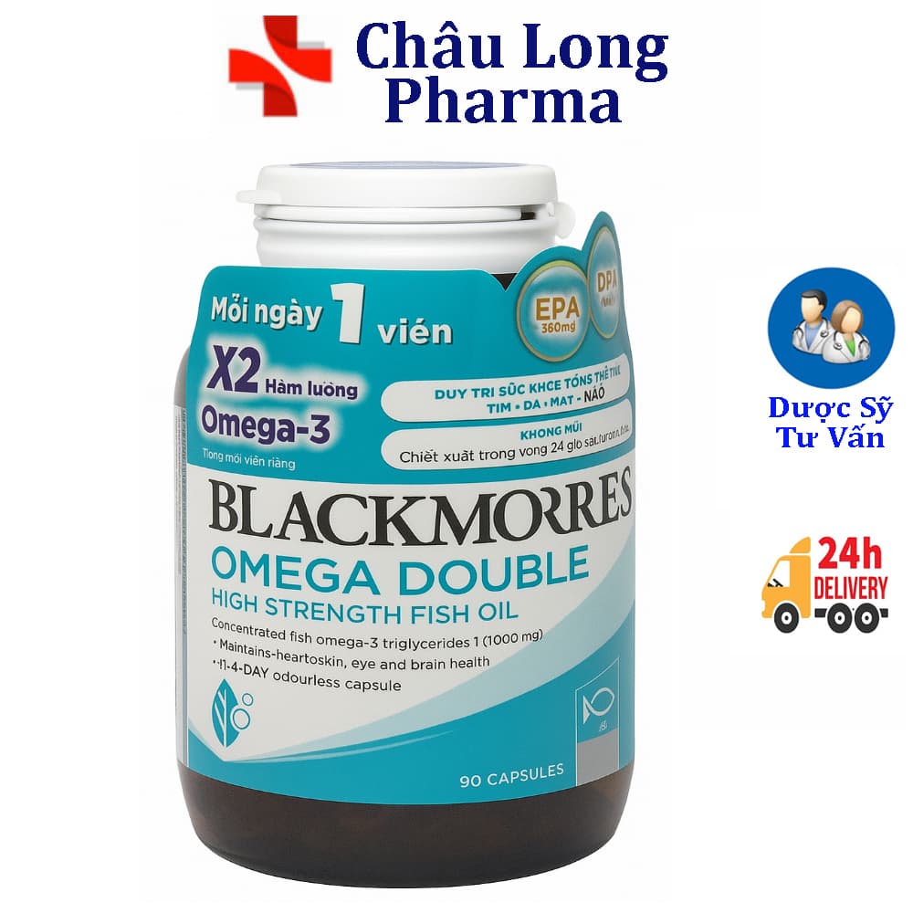 Viên uống Blackmores Omega Double High Strength Fish Oil bổ sung omega (90 viên)