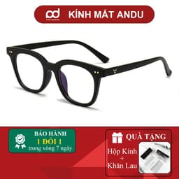Gọng kính cận thời trang nam nữ ANDU dáng vuông chữ V chống tia UV chất liệu nhựa TR cao cấp - 614 1